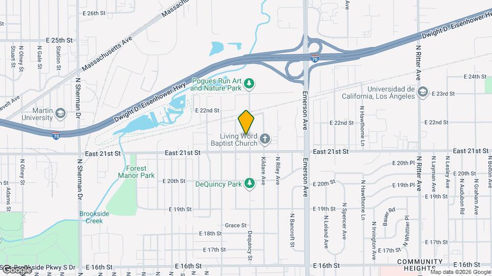 2126 Dequincy St Mapa y Detalles de la Ubicación