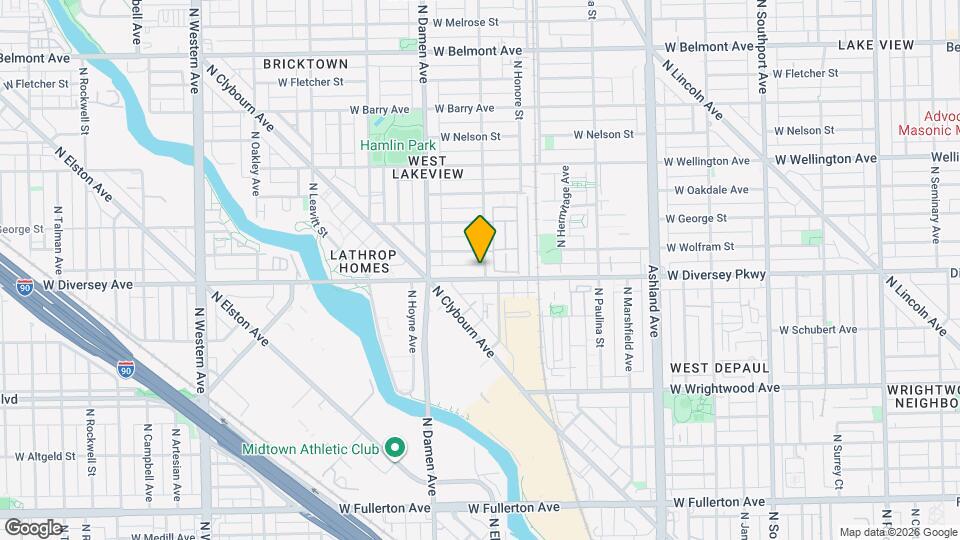 2810 N Wolcott Ave Map and Location Details
