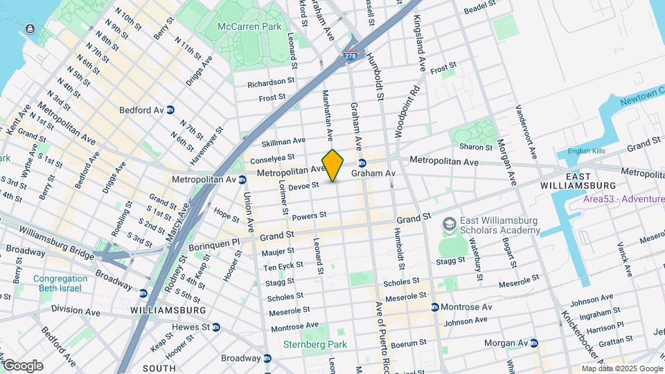283 Manhattan Ave Mapa y Detalles de la Ubicación