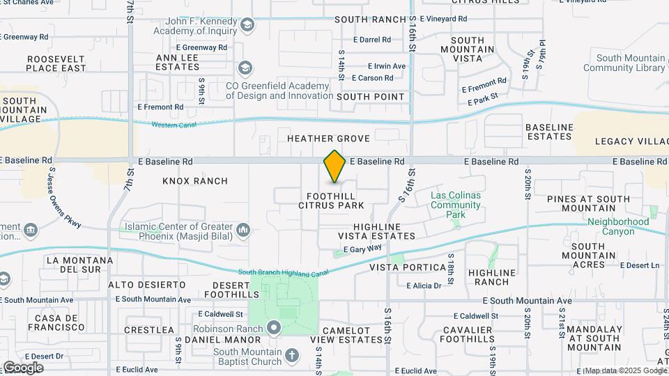1420 E Branham Ln Map and Location Details
