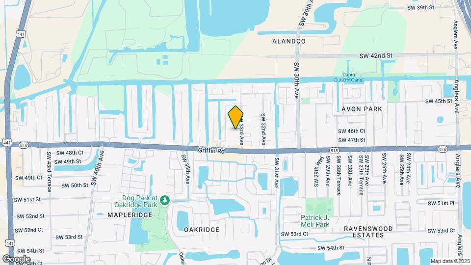 4681 SW 33rd Ave Map and Location Details