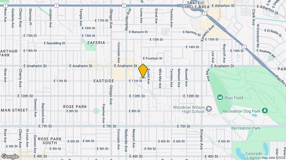 1102 Loma Ave Map and Location Details