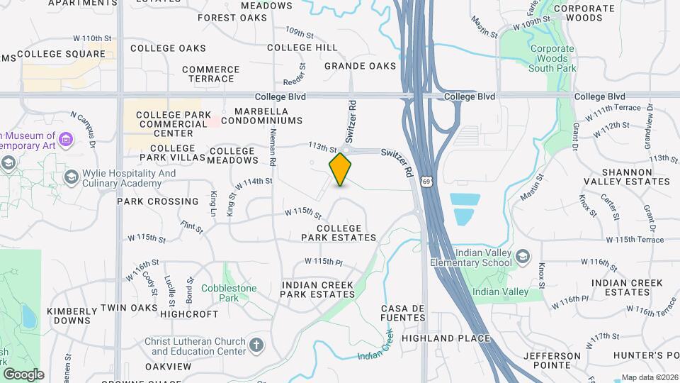 10710 W 115th St Map and Location Details