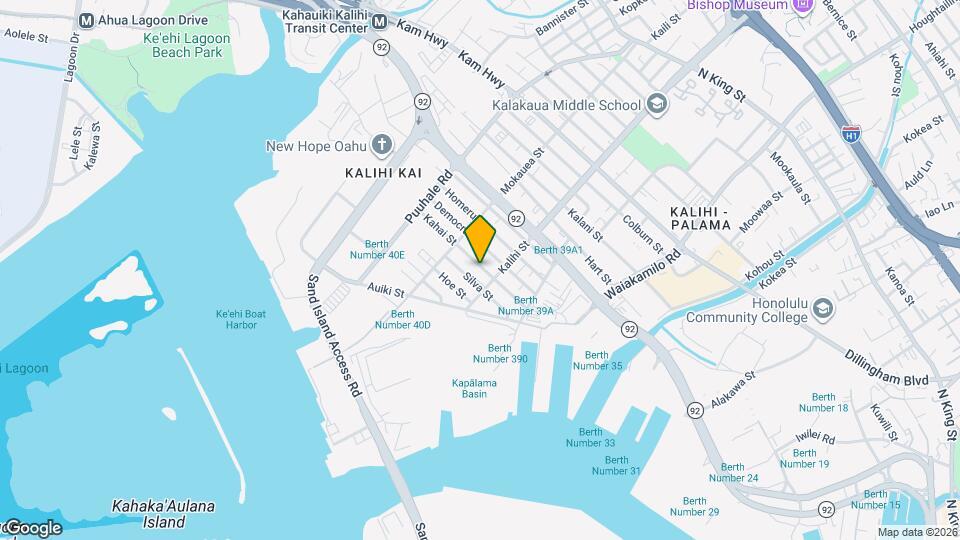 1723 Kahai St Map and Location Details