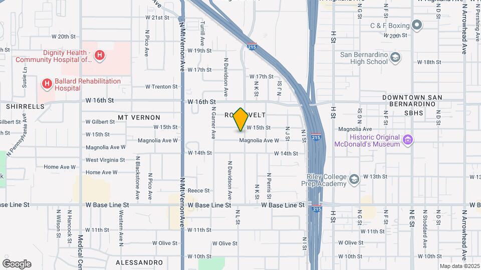 1122 Magnolia Ave W Map and Location Details