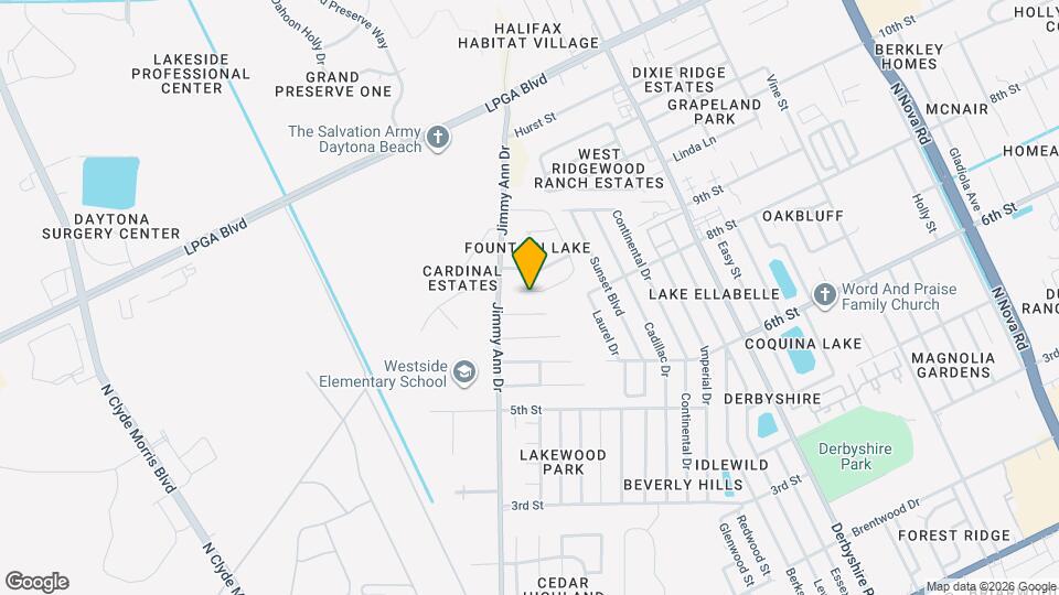 252 Fountain Lake Blvd Map and Location Details