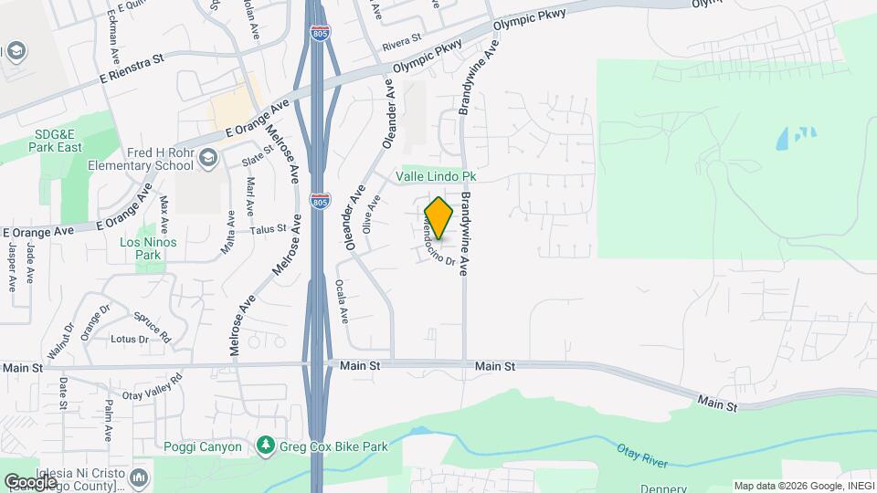 1580 Mendocino Dr, Unit 103 Map and Location Details