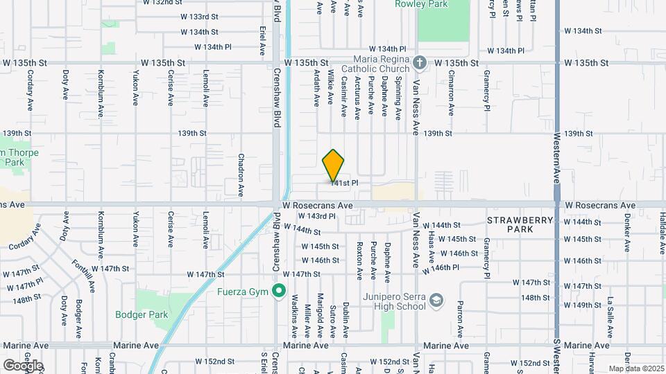 2710 W 141st Pl Map and Location Details