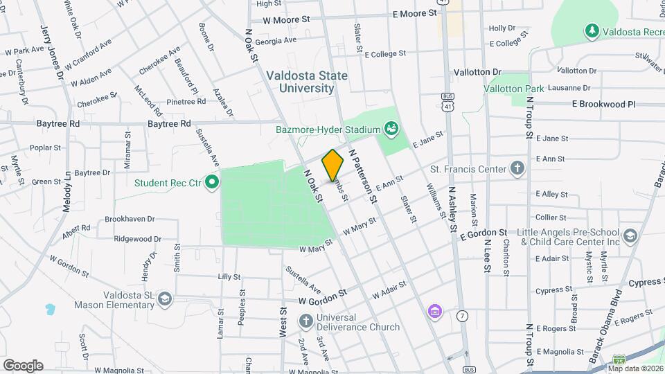 1214 N Toombs St Map and Location Details