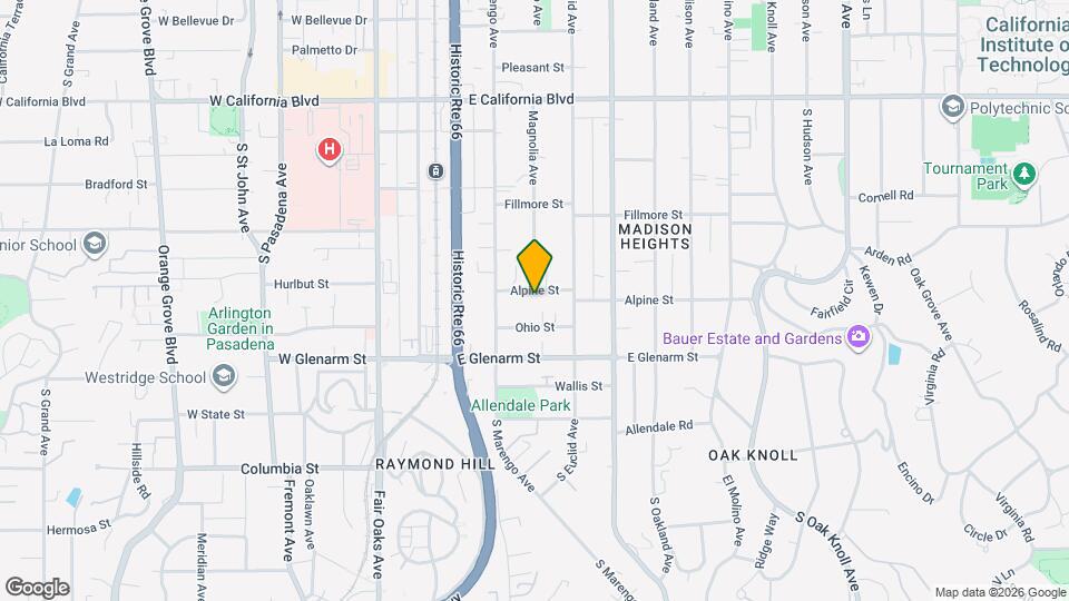 292 Alpine St Map and Location Details