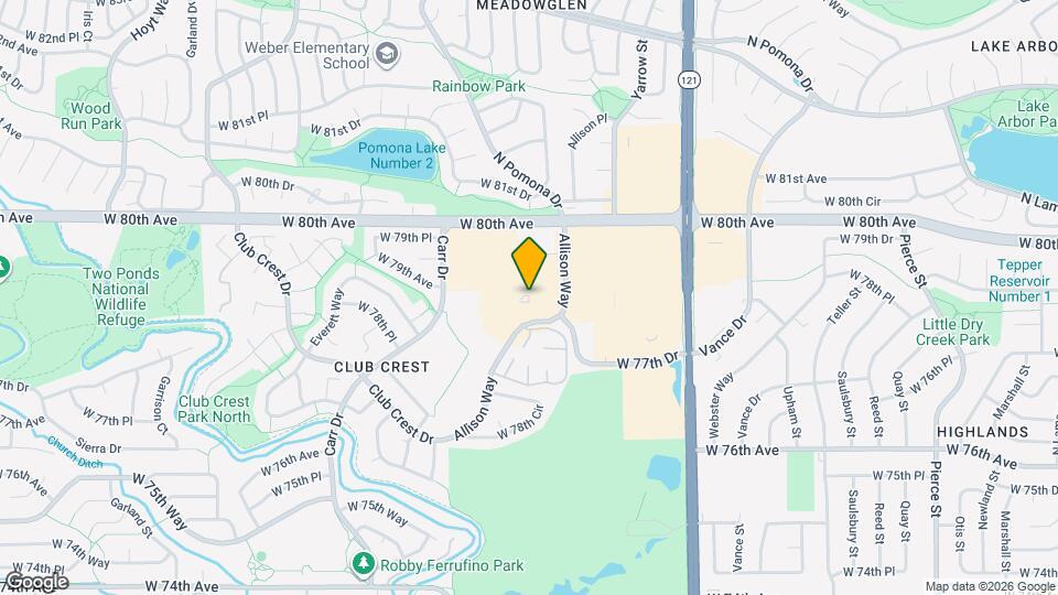 7899 Allison Way Map and Location Details