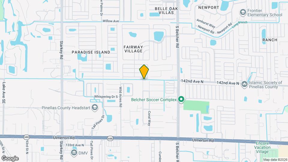 1601 Palm Way Map and Location Details