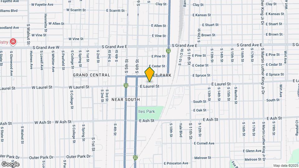 1728 S 7th St Map and Location Details