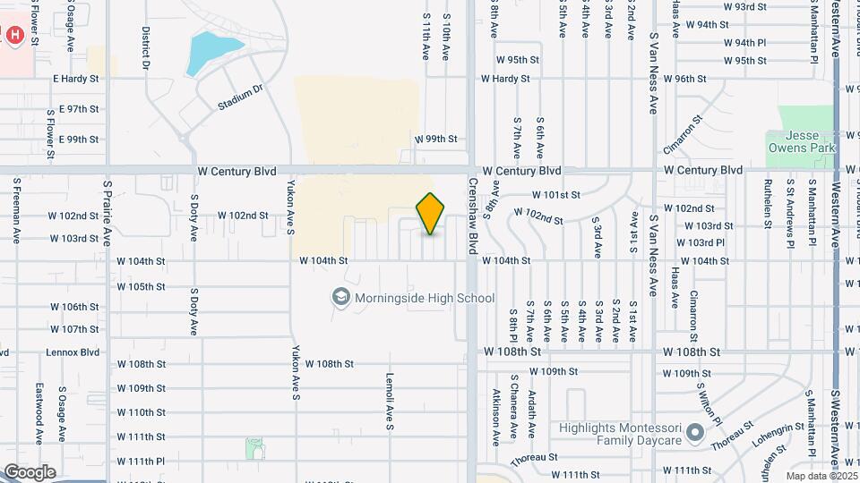 10226 Woodworth Ave Mapa y Detalles de la Ubicación