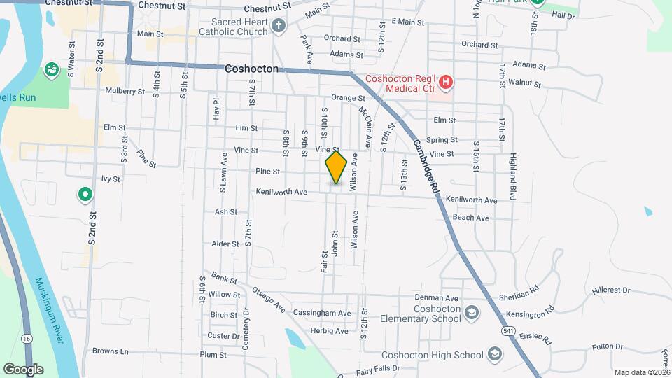 1008 Kenilworth Ave Map and Location Details