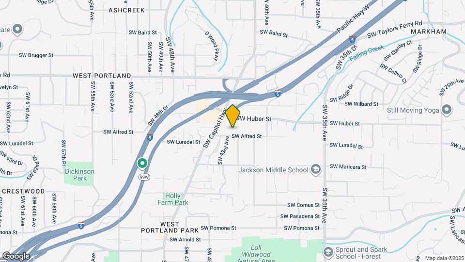 4245 SW Alfred St Map and Location Details