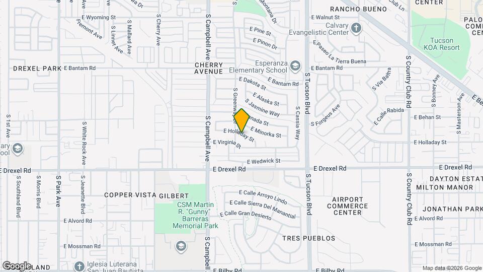 2106 E Holladay St Map and Location Details