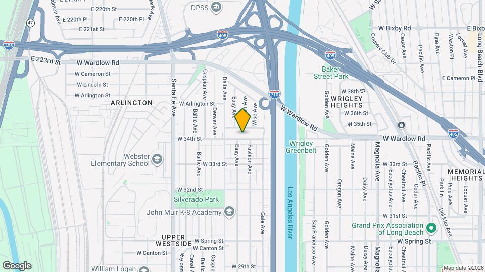 1325 W 34th St Map and Location Details
