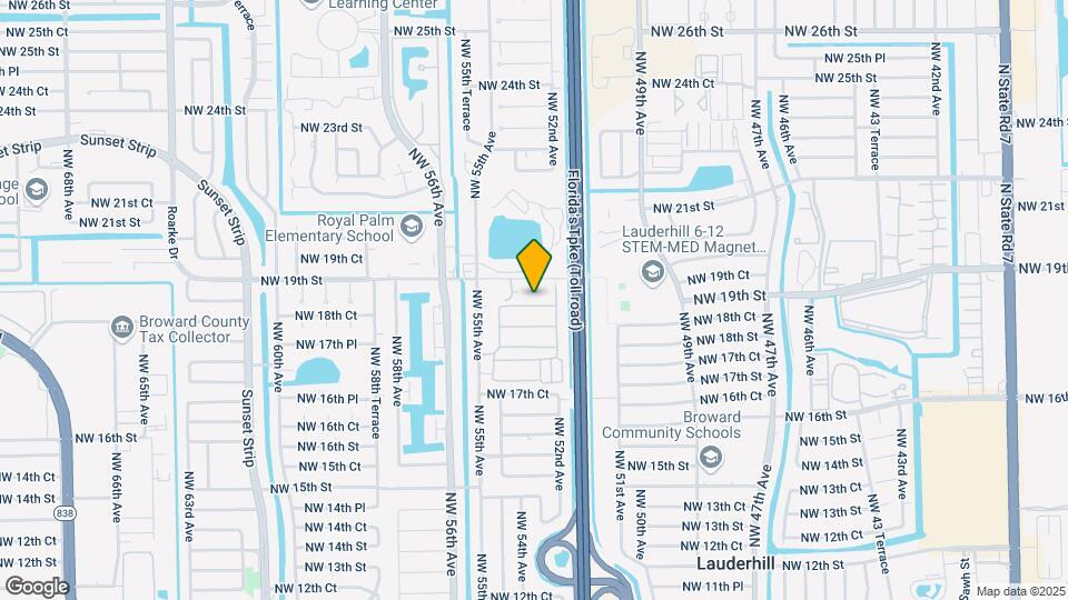 5301 NW 18th Pl Map and Location Details