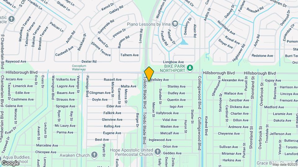 16834 Toledo Blade Blvd Map and Location Details