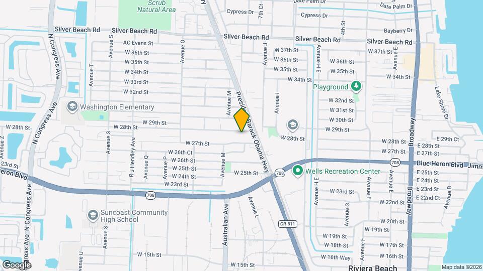 1037 W 28th St Mapa y Detalles de la Ubicación