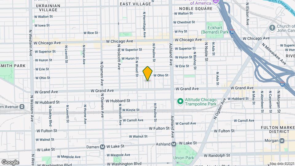 518 N Hermitage Ave, Unit 1 Map and Location Details