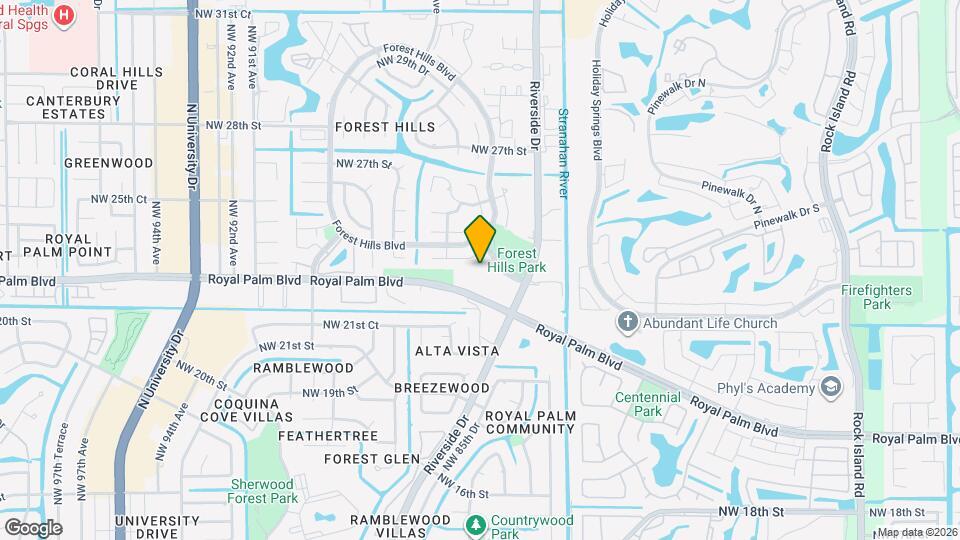 8357 Royal Palm Blvd Map and Location Details