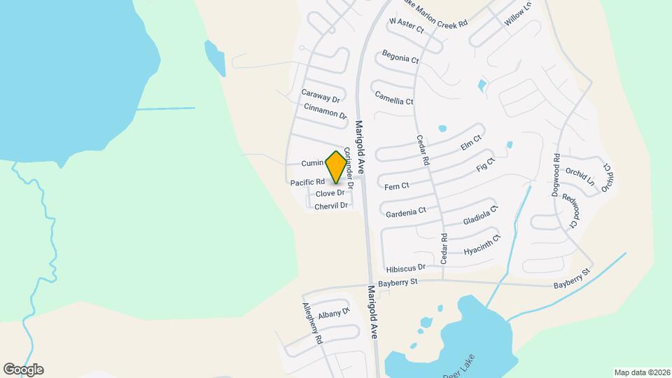 1282 Clove Dr Map and Location Details