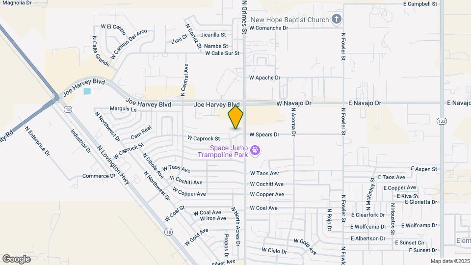 818 W Caprock St Map and Location Details