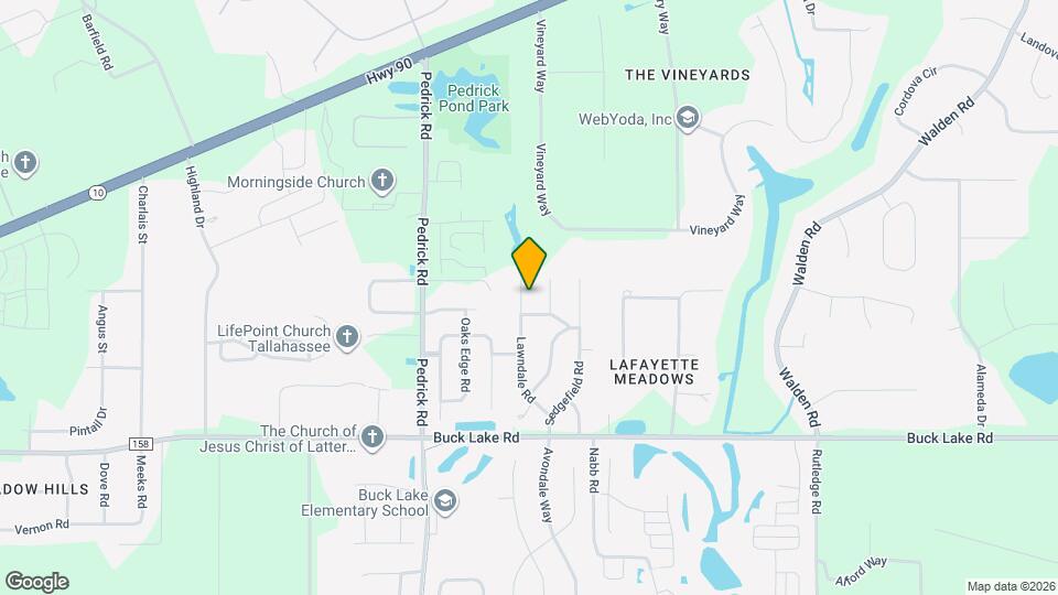 1347 Lawndale Rd Map and Location Details