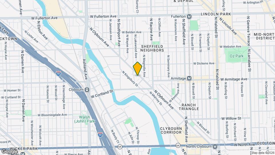 2032 N Clybourn Ave Map and Location Details