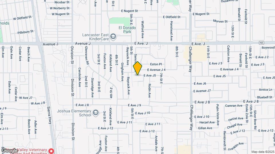 520 E Ave J5 Map and Location Details