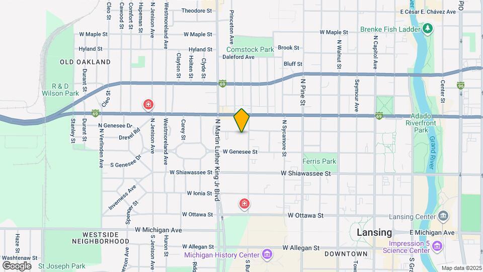 913 W Lapeer St Map and Location Details
