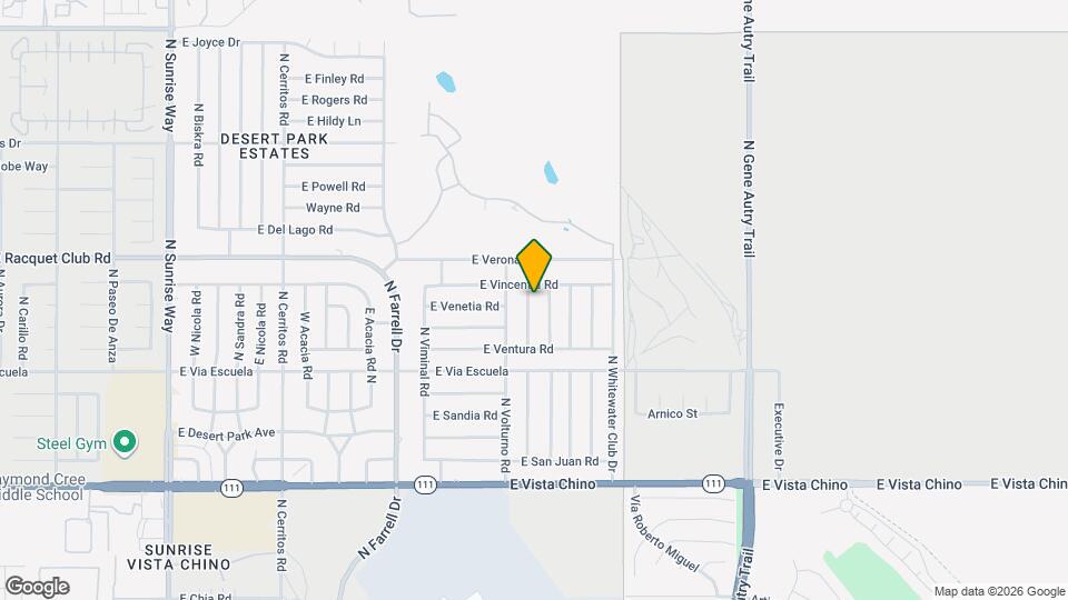 2342 N San Gorgonio Rd Map and Location Details