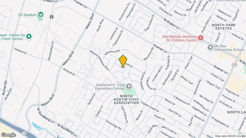 10410 Quail Ridge Dr Map and Location Details