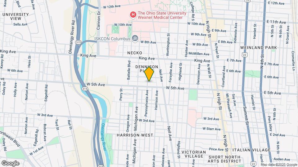 1304 Pennsylvania Ave Map and Location Details