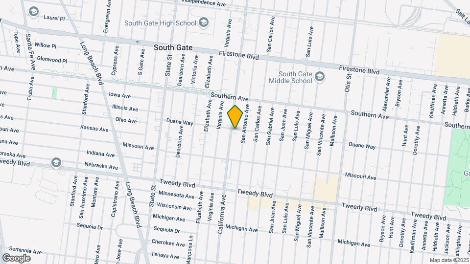 9500 California Ave Mapa y Detalles de la Ubicación