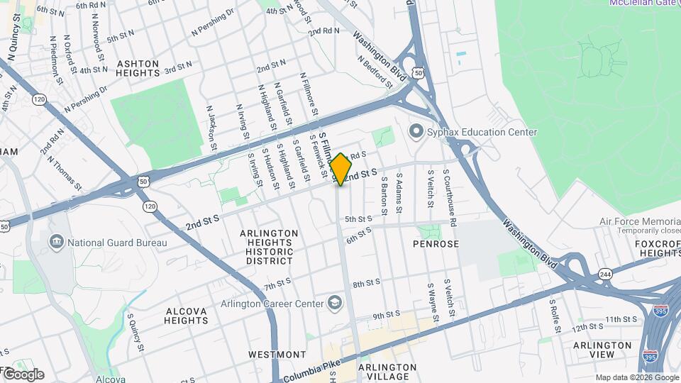 301 S Fillmore St Mapa y Detalles de la Ubicación