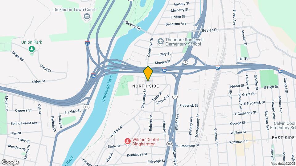 460 Chenango St, Unit 3 Map and Location Details