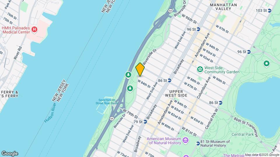 125 Riverside Drive Map and Location Details
