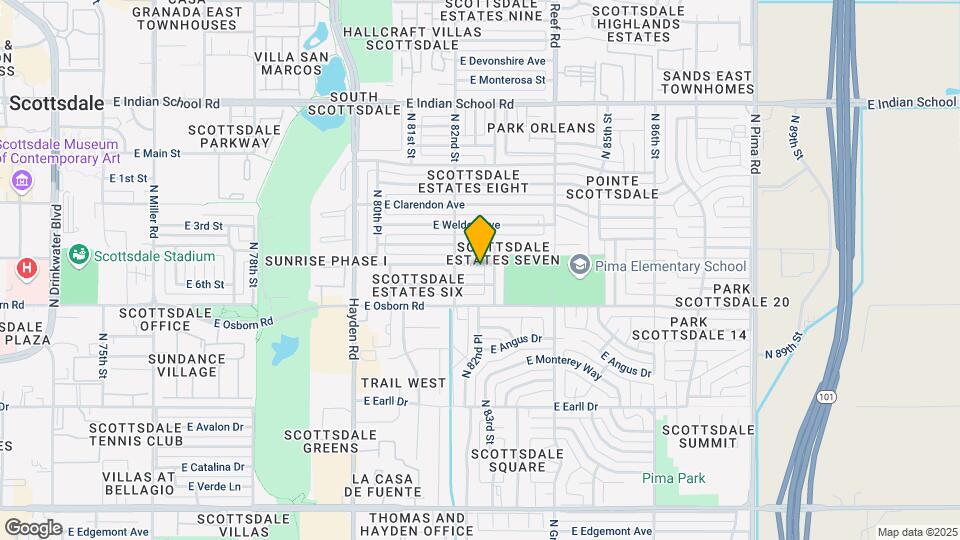 8225 E Whitton Ave Map and Location Details