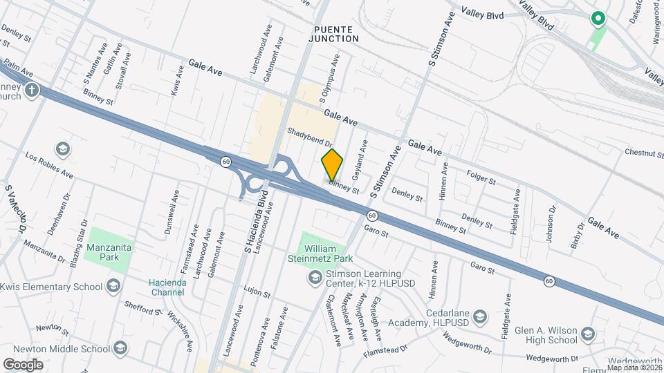 15916 Binney St, Unit Studio Apartment Map and Location Details