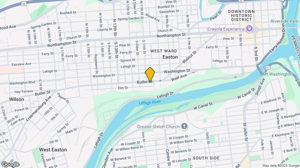 1042 Butler St Map and Location Details