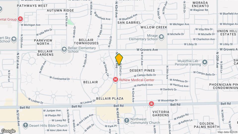 17614 N 42nd Ln Mapa y Detalles de la Ubicación