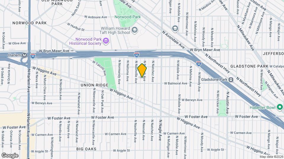 5410 N Neenah Ave Map and Location Details