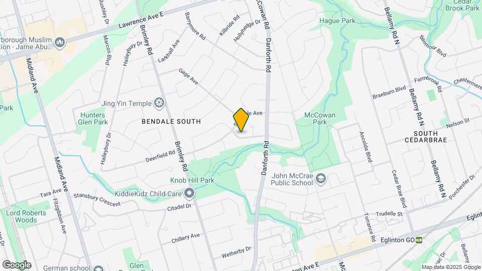 74 Tansley Ave Map and Location Details