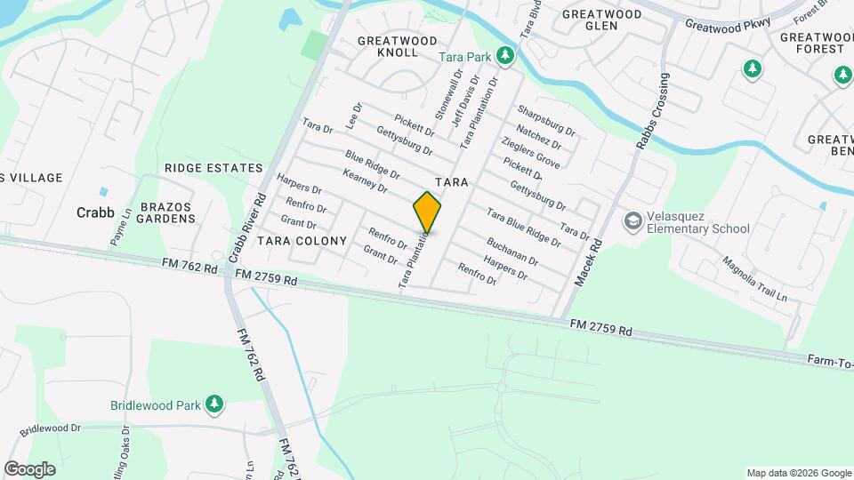 218 Tara Plantation Dr Map and Location Details