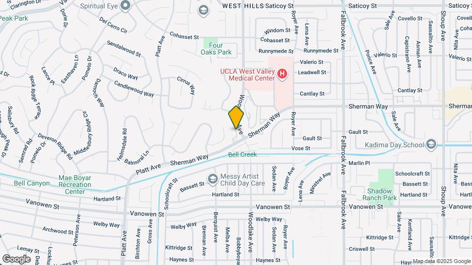 23201 Sherman Way Map and Location Details