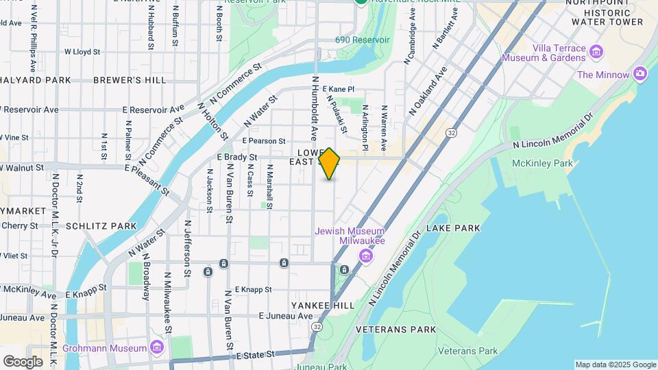 1643 N Franklin Pl Mapa y Detalles de la Ubicación