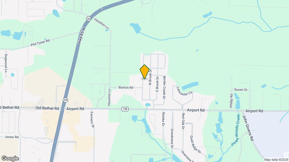 3151 Border Creek Dr Map and Location Details
